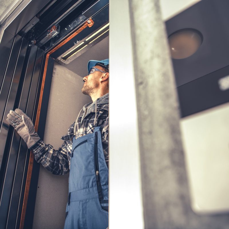 New Residential Building Elevator Installation